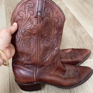 Dan Post Leather Cowboy Boots
